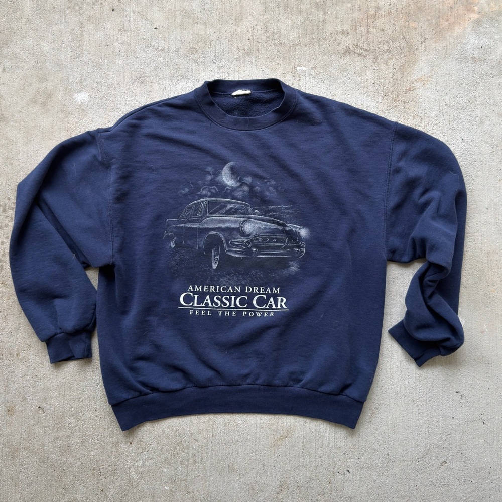 American Dream Men's Navy Crewneck Sweater
